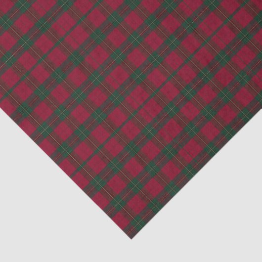 Red and Green Plaid Tissue Paper 薄葉紙 (詳細)
