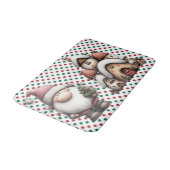 Red and Green Polka Dots バスマット (アングル)