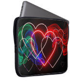 Red and Green Smoke on Valentines Electronics Bag ラップトップスリーブ (正面右)