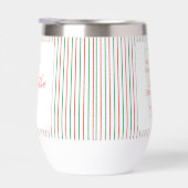 Red and Green Stripe Christmas Dinner Party Favor (右面)