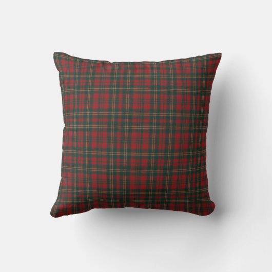 Red and Green Tartan Plaid クッション (裏面)
