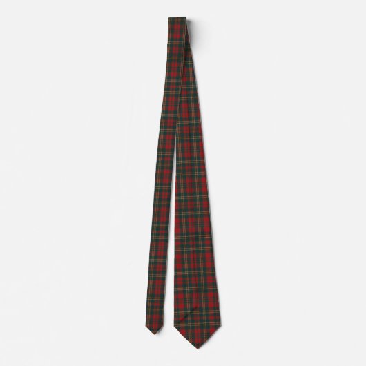 Red and Green Tartan Plaid ネクタイ (裏面)