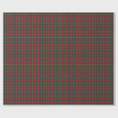 Red and Green Tartan Plaid ラッピングペーパー (フラット)