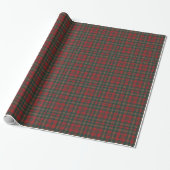 Red and Green Tartan Plaid ラッピングペーパー (アンロールド)