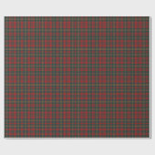 Red and Green Tartan Plaid ラッピングペーパー (フラット)