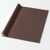 Red and Green Tartan Plaid ラッピングペーパー (アンロールド)