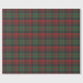 Red and Green Tartan Plaid Holiday  ラッピングペーパー (フラット)
