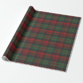 Red and Green Tartan Plaid Holiday  ラッピングペーパー (アンロールド)
