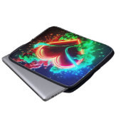 Red and Green Valentine Heart on Electronics Bag ラップトップスリーブ (正面下部)