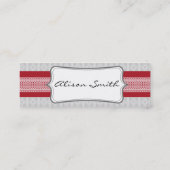 Red and grey tag スキニー名刺 (裏面)