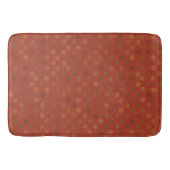 red and olive dots バスマット (正面)