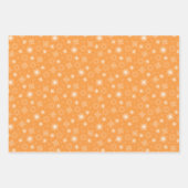 Red and Orange Christmas Forest Village ラッピングペーパーシート (正面3)