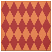 Red and Orange Harlequin Checkered Design  ファブリック (見本)
