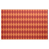 Red and Orange Harlequin Checkered Design  ファブリック (ファットクウォーター)