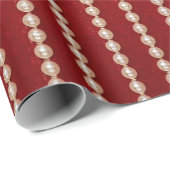 Red and Pearl Wrapping Paper ラッピングペーパー (ロールコーナー)