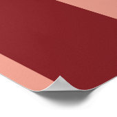 Red and Pink Striped “Cards and Gifts” Wedding ポスター (角)