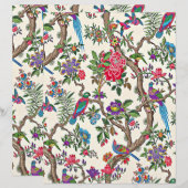 Red and purple vintage birds origami paper (正面/裏面)