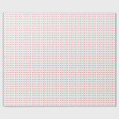 Red and Silver Dots Wrapping Paper ラッピングペーパー (フラット)