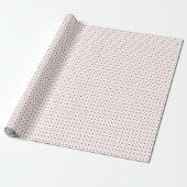 Red and Silver Dots Wrapping Paper ラッピングペーパー (アンロールド)