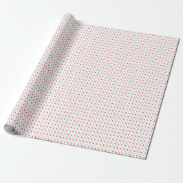 Red and Silver Dots Wrapping Paper ラッピングペーパー