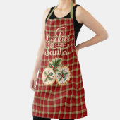 Red and Tan Plaid Cookies for Santa エプロン (インサイチュ)