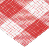 Red and White Bold Checkered Plaid Design  テーブルクロス (アングル)