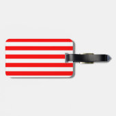 Red and White Cabana Stripes ラゲッジタグ (裏面横)