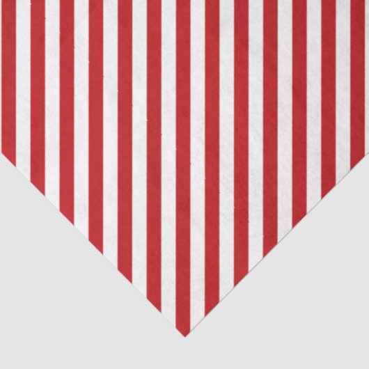 Red and White Candy Cane Striped Tissue Paper 薄葉紙 (詳細)