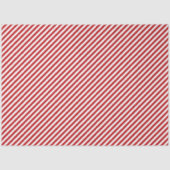 Red and White Candy Cane Striped Tissue Paper 薄葉紙 (正面)