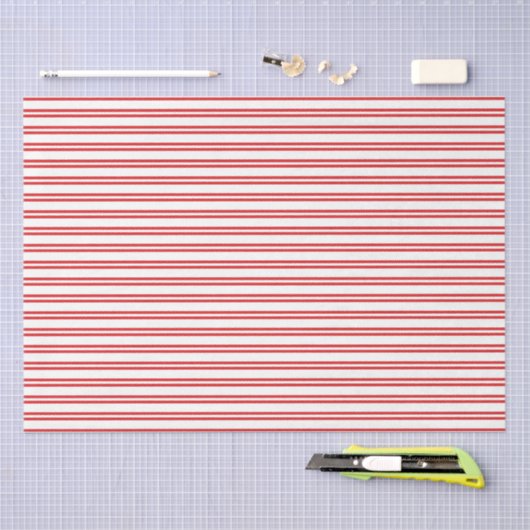 Red and White Candy Stripe  薄葉紙 (クラフト)