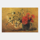 Red And White Carnations by Vincent van Gogh ラッピングペーパーシート (正面3)