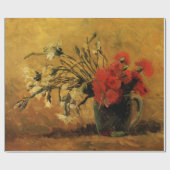 Red And White Carnations by Vincent van Gogh ラッピングペーパー (フラット)