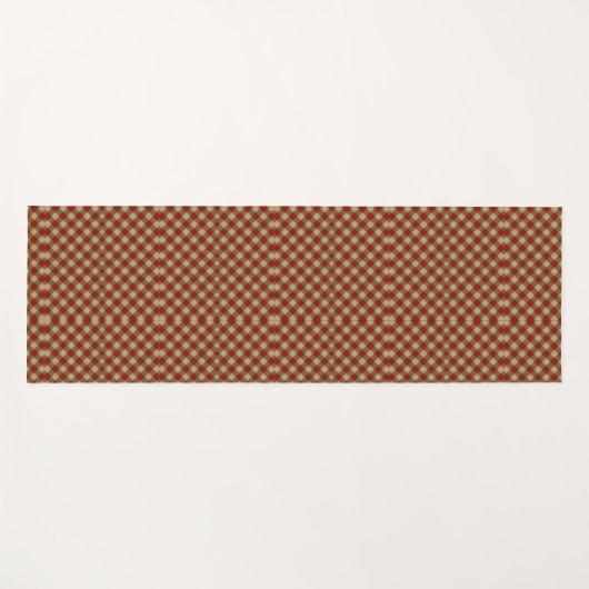 Red and white checkered patterns appear vertically ヨガマット (正面(横))