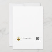 Red and White Christmas Tree Party 招待状 (裏面)