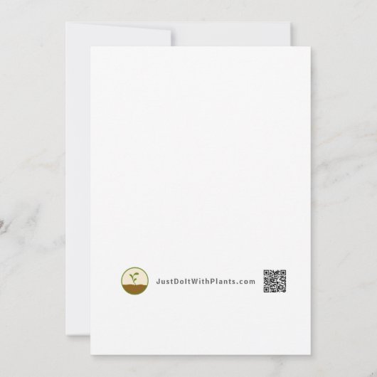 Red and White Christmas Tree Party 招待状 (裏面)