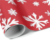 Red  and  white Festive Christmas Patterns  ラッピングペーパー (ロールコーナー)