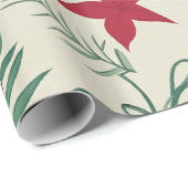 Red  and  white Festive Christmas Patterns  ラッピングペーパー (ロールコーナー)