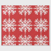 Red  and  white Festive Christmas Patterns  Wrappi ラッピングペーパー (フラット)