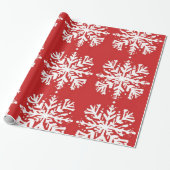 Red  and  white Festive Christmas Patterns  Wrappi ラッピングペーパー (アンロールド)