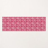 Red and white floral pattern ヨガマット (正面(横))