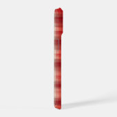 Red and White Gingham Plaid Phone Case iPhone 15ケース (右側面)