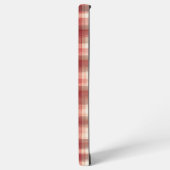 Red and White Gingham Plaid Phone Case Samsung Galaxyケース (左側面)