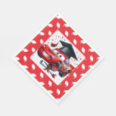 Red And White Graduation Kindergarten  スタンダードランチョンナプキン (角)