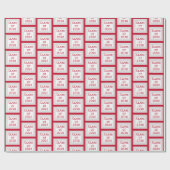 Red and White Graduation Wrapping Paper | 2026 ラッピングペーパー (フラット)