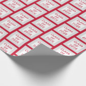 Red and White Graduation Wrapping Paper | 2026 ラッピングペーパー (角)