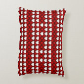 Red And White Heart Pattern アクセントクッション (裏面(縦))
