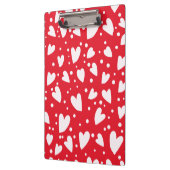 Red and White Heart Pattern | Cute Valentine Love  クリップボード (左)