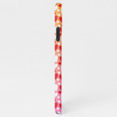 Red and White Hearts Pattern Phone Case iPhoneケース (右側)