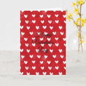 Red and White Hearts Symbolize Love on Valentine's カード (黄色い花)