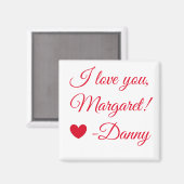 Red and White Love マグネット (正面/裏面)